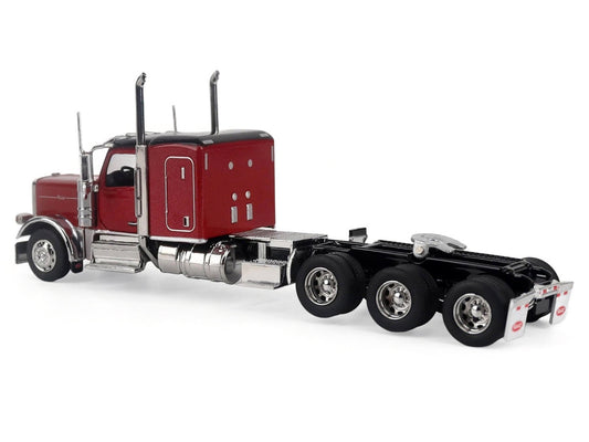 Peterbilt 589 Tridem-Axle Legendary Package Truck Tractor with 58" Sleeper Legendary Red "Transport Series" 1/64 Diecast Model by Diecast Masters Diecast Masters