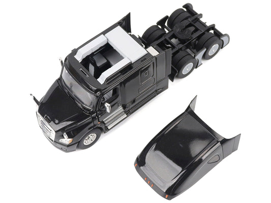 Freightliner New Cascadia Sleeper Cab Truck Tractor Black "Transport Series" 1/50 Diecast Model by Diecast Masters