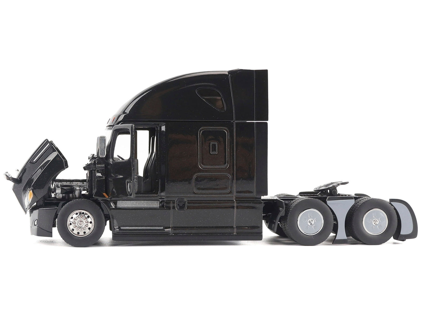 Freightliner New Cascadia Sleeper Cab Truck Tractor Black "Transport Series" 1/50 Diecast Model by Diecast Masters