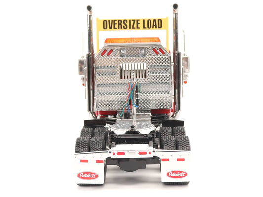 Peterbilt 589 Tandem-Axle Truck Tractor with Day Cab Legendary Red "Transport Series" 1/32 Diecast Model by Diecast Masters-1