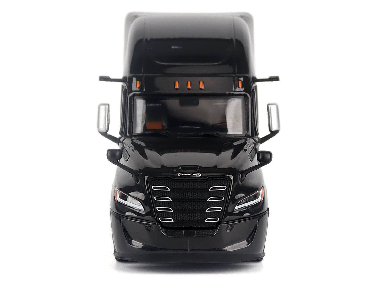 2025 Freightliner Cascadia Gen-5 Sleeper Cab Truck Tractor Night-Shift Black "Transport Series" 1/50 Diecast Model by Diecast Masters Diecast Masters