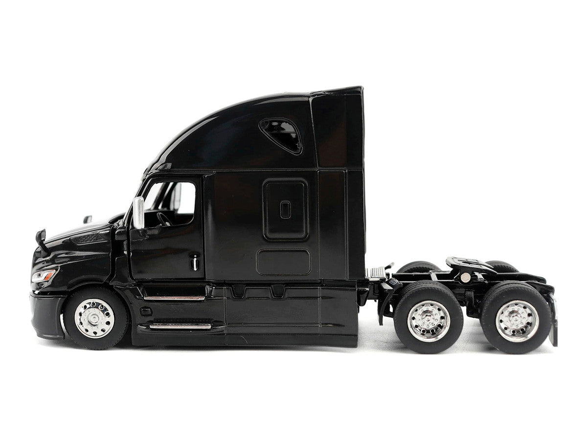 2025 Freightliner Cascadia Gen-5 Sleeper Cab Truck Tractor Night-Shift Black "Transport Series" 1/64 Diecast Model by Diecast Masters Diecast Masters