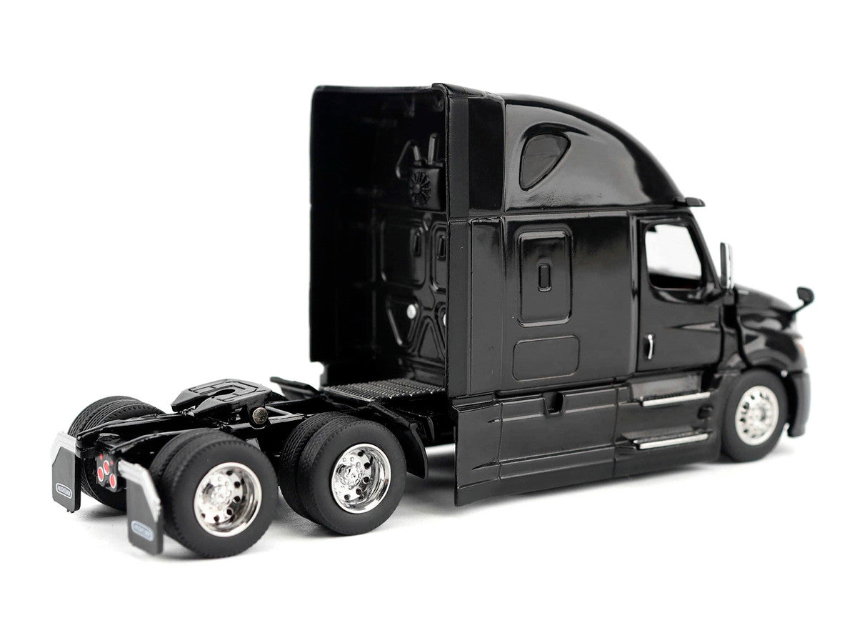 2025 Freightliner Cascadia Gen-5 Sleeper Cab Truck Tractor Night-Shift Black "Transport Series" 1/64 Diecast Model by Diecast Masters Diecast Masters