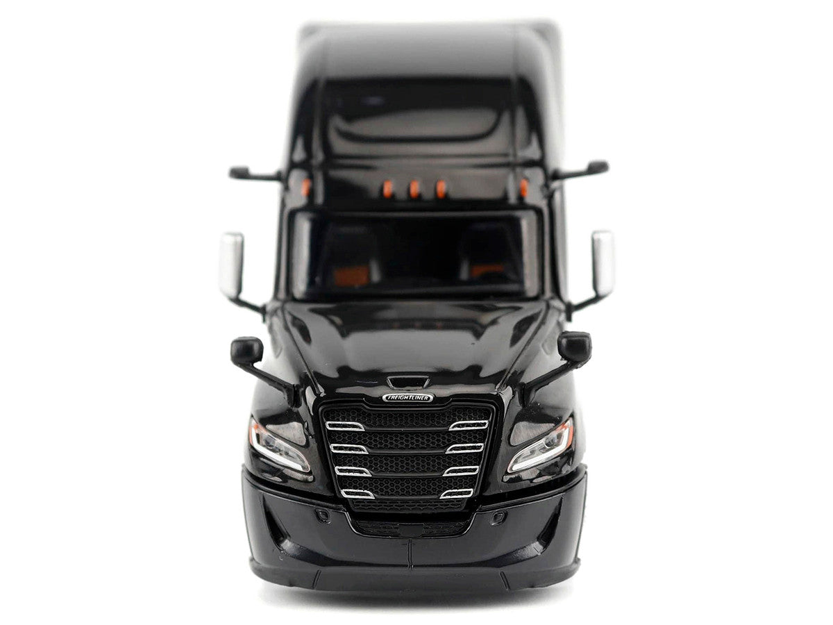2025 Freightliner Cascadia Gen-5 Sleeper Cab Truck Tractor Night-Shift Black "Transport Series" 1/64 Diecast Model by Diecast Masters Diecast Masters