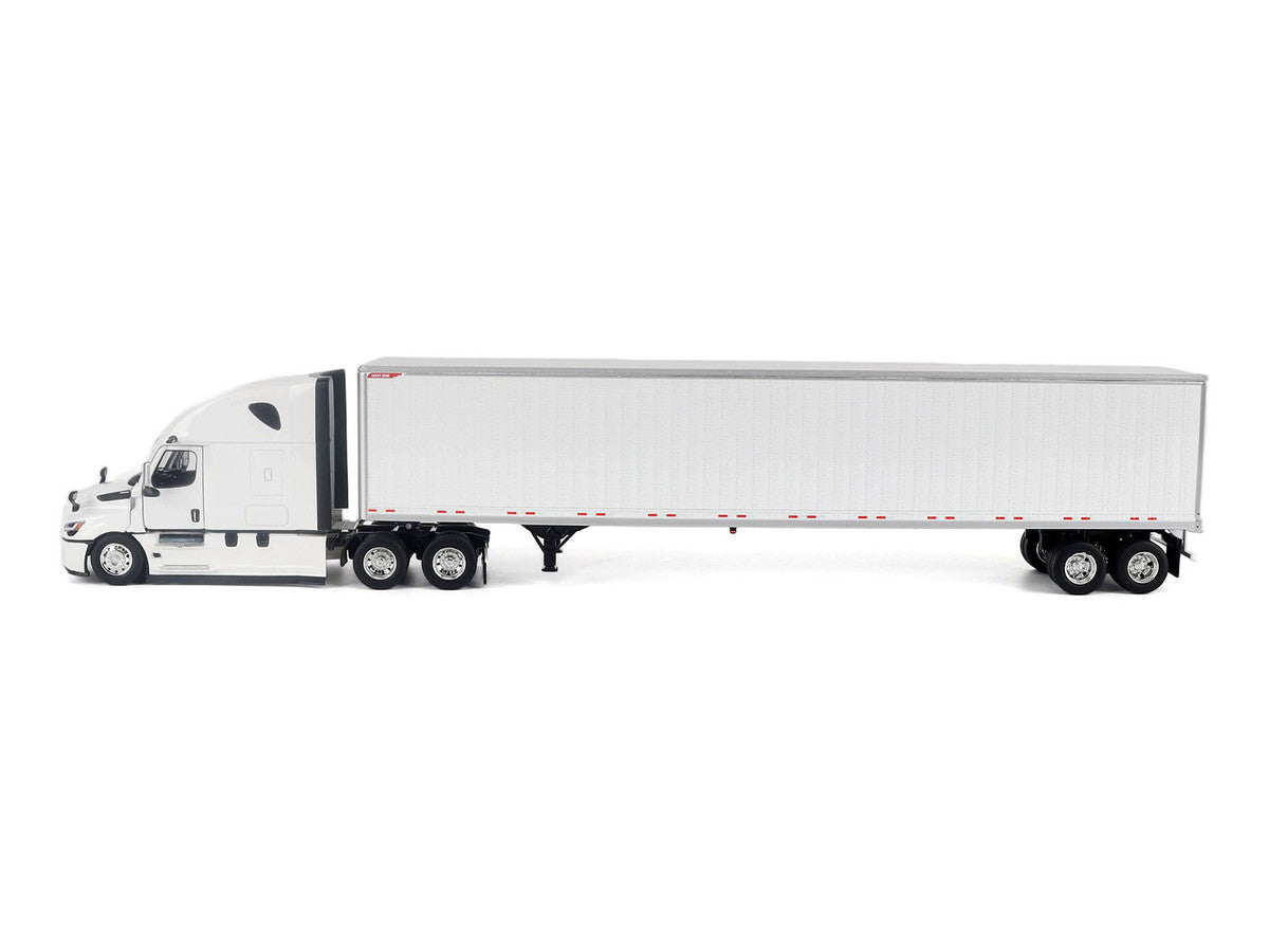 2025 Freightliner Cascadia Gen-5 Sleeper Cab Truck White with Great Dane Champion 53ft Dry Cargo Trailer "Transport Series" 1/50 Diecast Model by Diecast Masters Diecast Masters