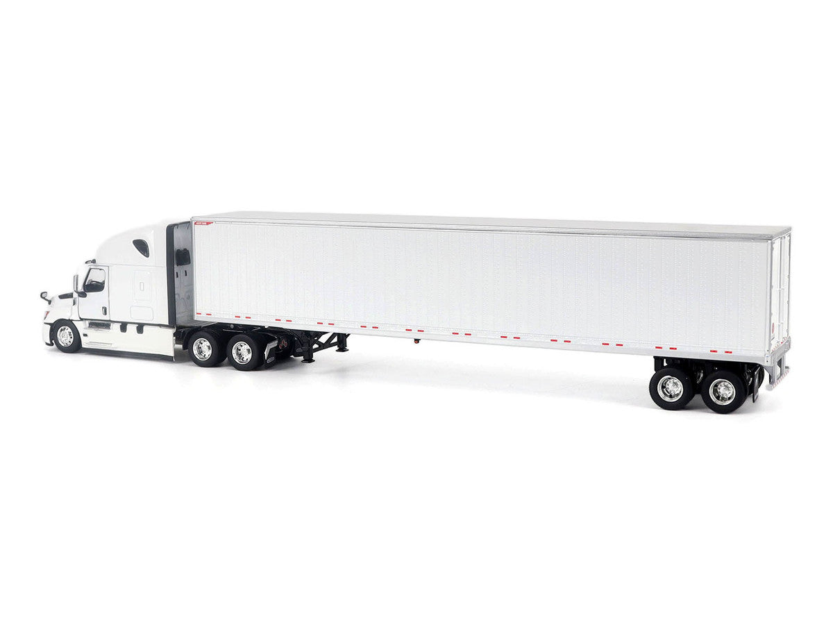 2025 Freightliner Cascadia Gen-5 Sleeper Cab Truck White with Great Dane Champion 53ft Dry Cargo Trailer "Transport Series" 1/50 Diecast Model by Diecast Masters Diecast Masters