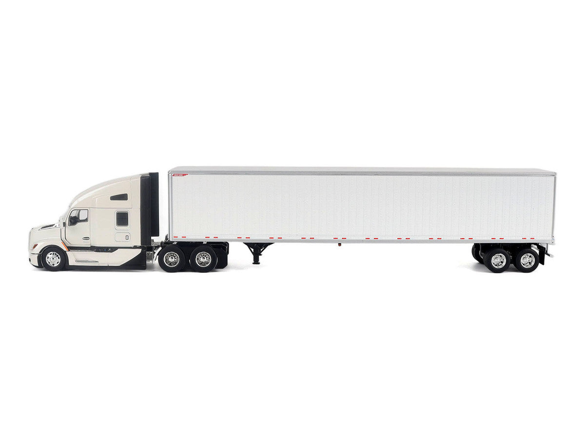 Kenworth T680 Next-Gen 76" High-Roof Sleeper Tandem Tractor White with Great Dane Champion 53ft Dry Cargo Trailer "Transport Series" 1/50 Diecast Model by Diecast Masters Diecast Masters