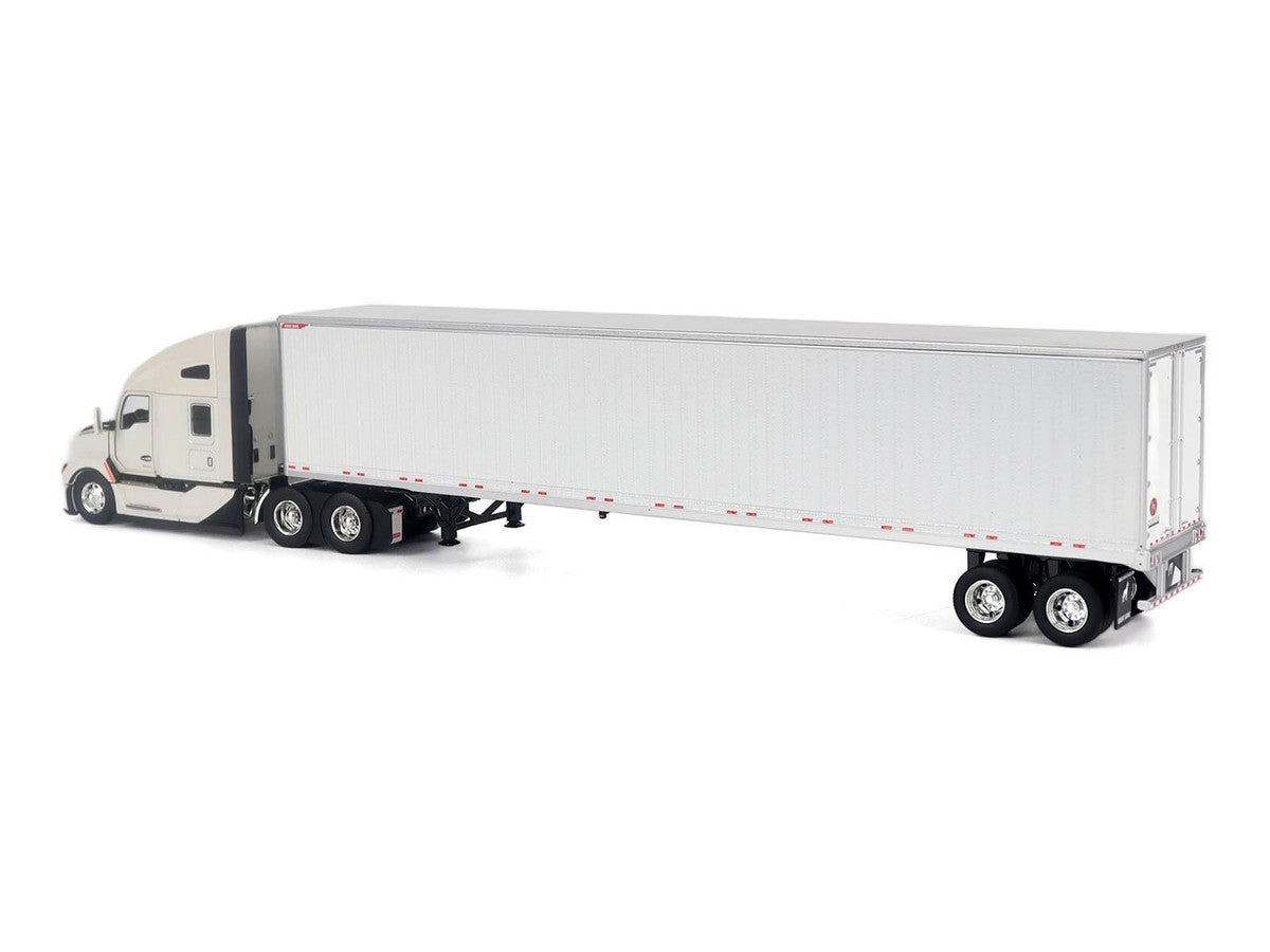Kenworth T680 Next-Gen 76" High-Roof Sleeper Tandem Tractor White with Great Dane Champion 53ft Dry Cargo Trailer "Transport Series" 1/50 Diecast Model by Diecast Masters Diecast Masters