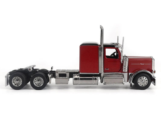 Peterbilt 589 Tandem-Axle Legendary Package Truck Tractor with 58" Sleeper Legendary Red "Transport Series" 1/64 Diecast Model by Diecast Masters Diecast Masters
