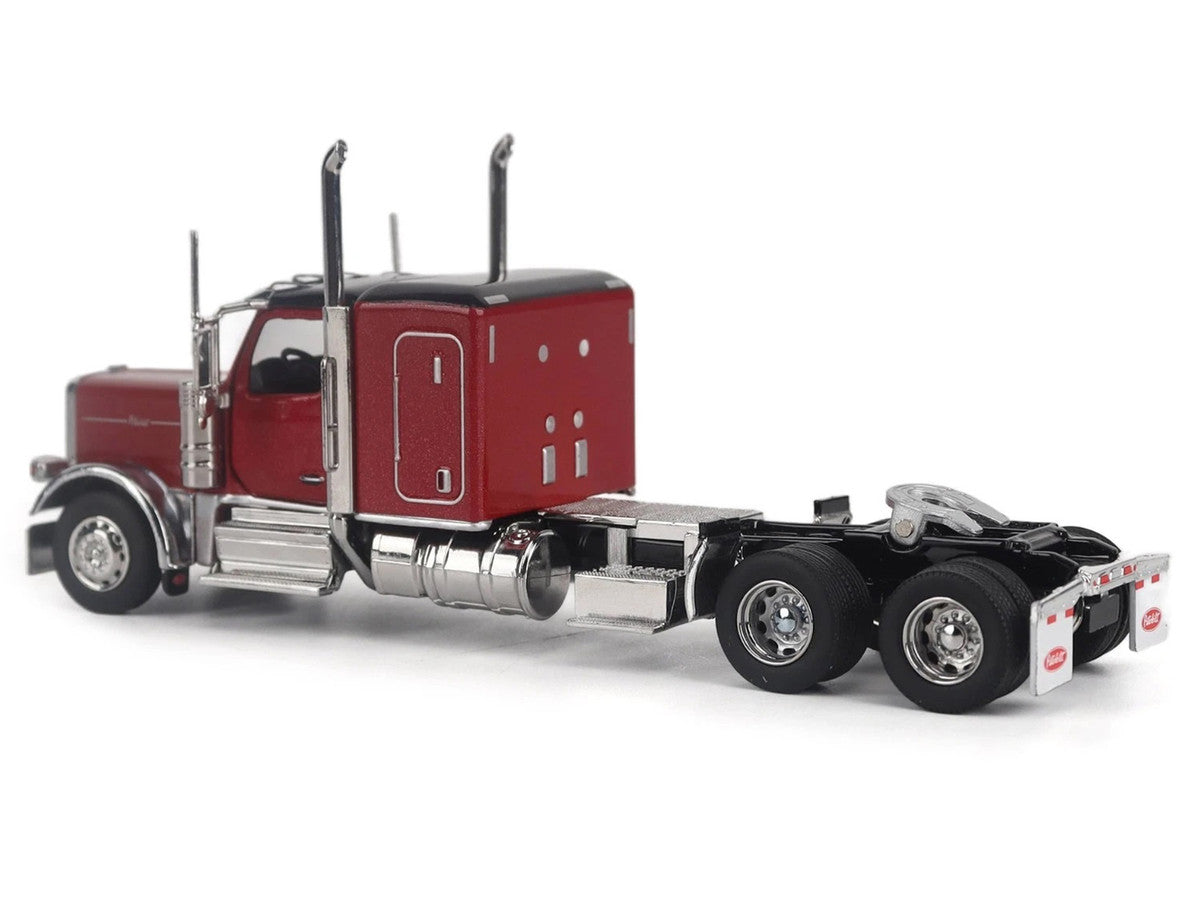 Peterbilt 589 Tandem-Axle Legendary Package Truck Tractor with 58" Sleeper Legendary Red "Transport Series" 1/64 Diecast Model by Diecast Masters Diecast Masters