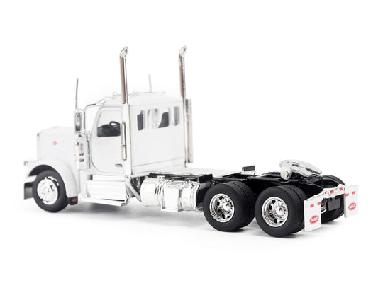 Peterbilt 589 Tandem-Axle Legendary Package Truck Tractor with 58" Sleeper White "Transport Series" 1/64 Diecast Model by Diecast Masters Diecast Masters