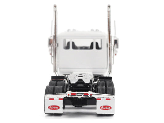 Peterbilt 589 Tandem-Axle Legendary Package Truck Tractor with 58" Sleeper White "Transport Series" 1/64 Diecast Model by Diecast Masters Diecast Masters