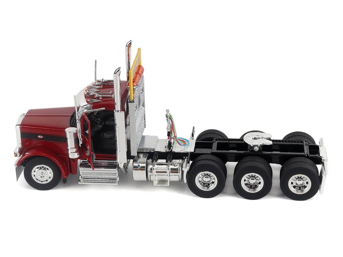 Peterbilt 589 Truck Tractor with Day Cab Legendary Red "Transport Series" 1/50 Diecast Model by Diecast Masters Diecast Masters