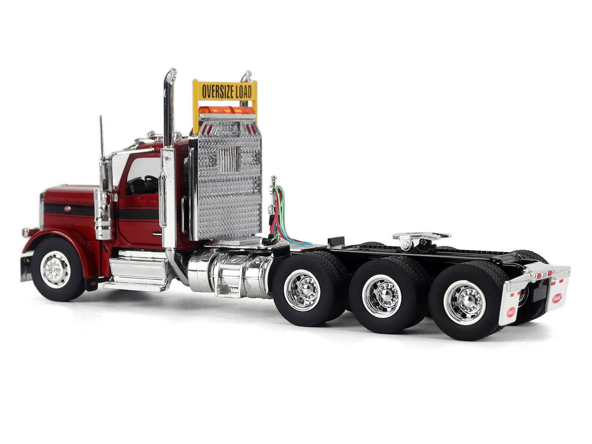 Peterbilt 589 Truck Tractor with Day Cab Legendary Red "Transport Series" 1/50 Diecast Model by Diecast Masters Diecast Masters