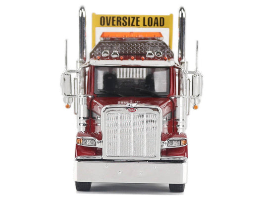 Peterbilt 589 Truck Tractor with Day Cab Legendary Red "Transport Series" 1/50 Diecast Model by Diecast Masters Diecast Masters