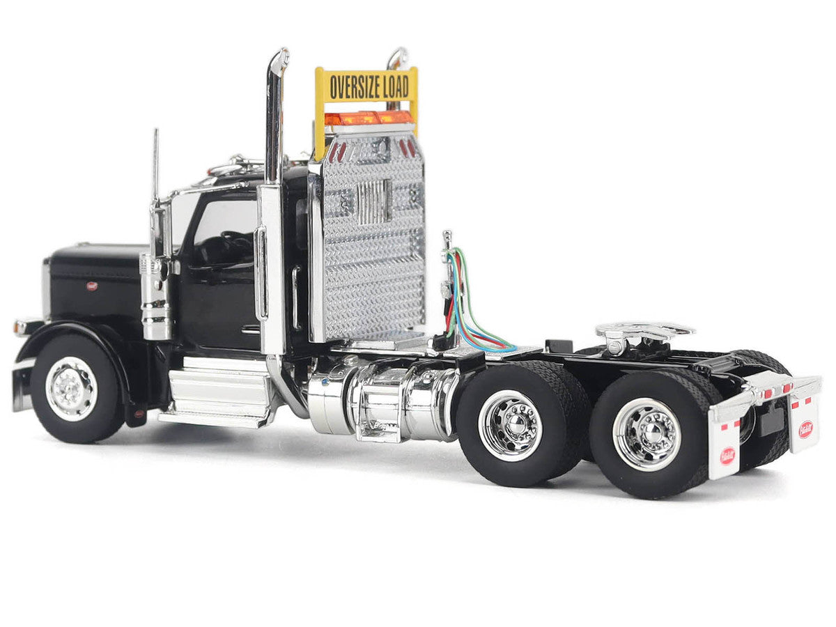 Peterbilt 589 Truck Tractor with Day Cab Black "Transport Series" 1/50 Diecast Model by Diecast Masters Diecast Masters