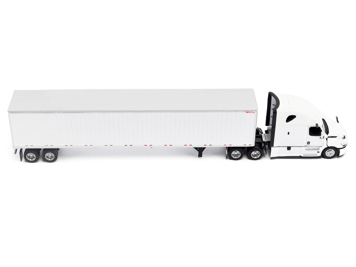 2025 Freightliner Cascadia Gen-5 Truck Tractor with Sleeper and Great Dane Champion 53ft Dry Cargo Trailer Winter White "Transport Series" 1/64 Diecast Model by Diecast Masters Diecast Masters