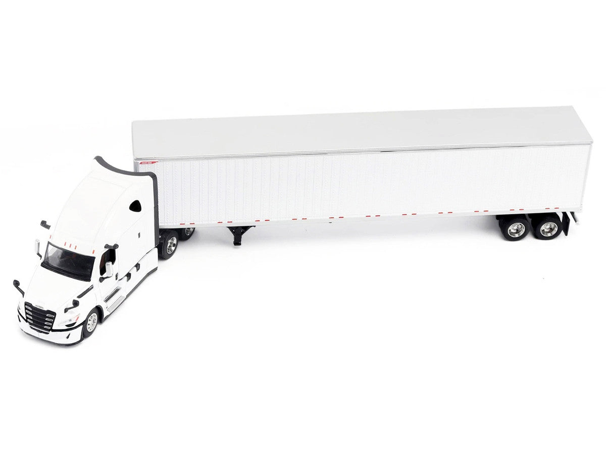2025 Freightliner Cascadia Gen-5 Truck Tractor with Sleeper and Great Dane Champion 53ft Dry Cargo Trailer Winter White "Transport Series" 1/64 Diecast Model by Diecast Masters Diecast Masters