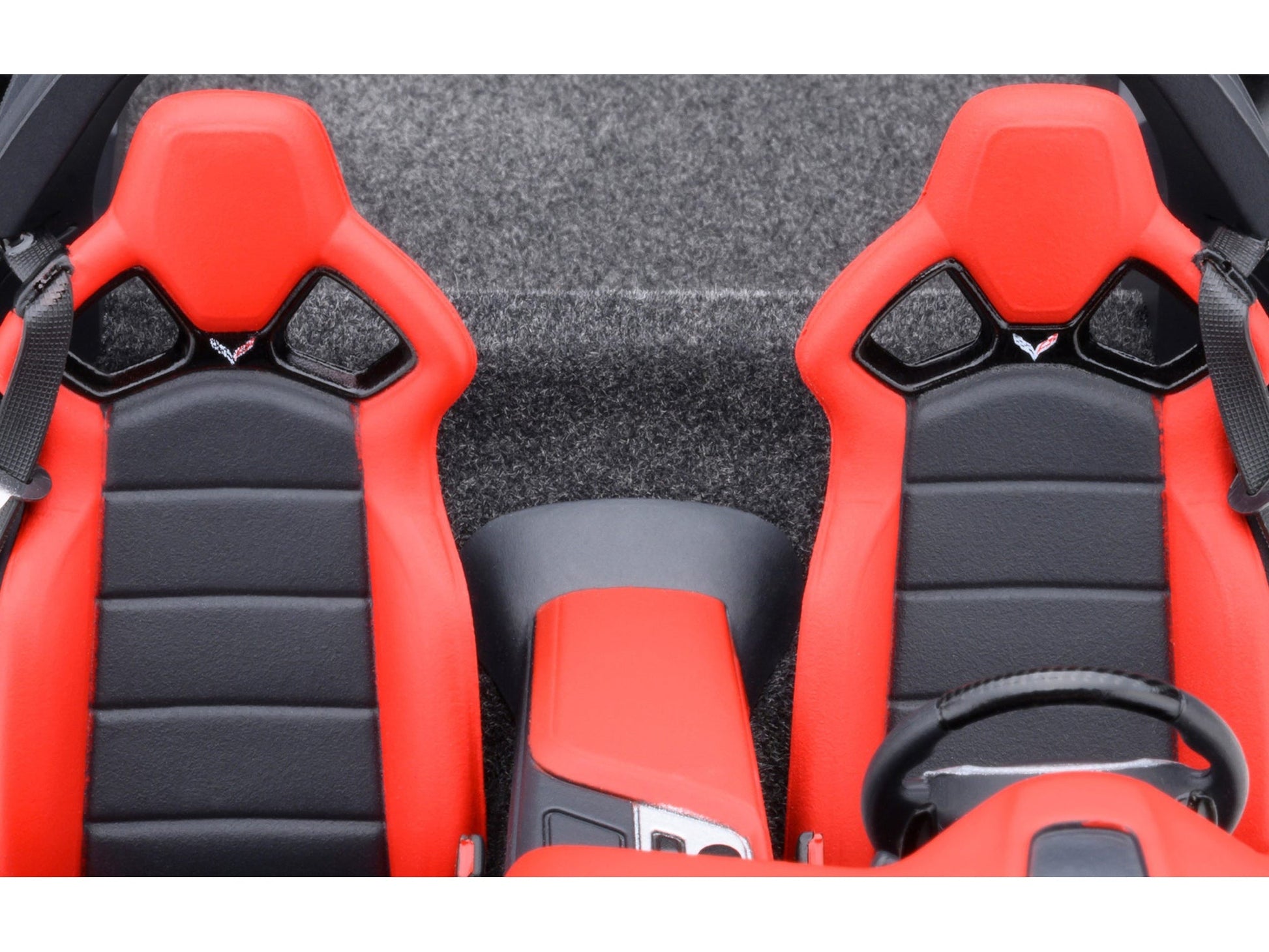 2019 Chevrolet Corvette C7 ZR1 Ceramic Matrix Gray Metallic with Carbon Top 1/18 Model Car by Autoart W2B