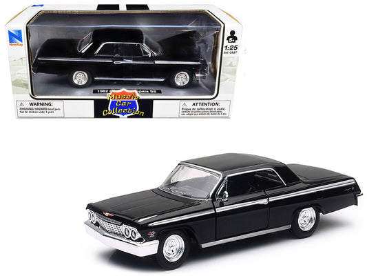 1962 Chevrolet Impala SS Black 1/25 Diecast Model Car by New Ray-0