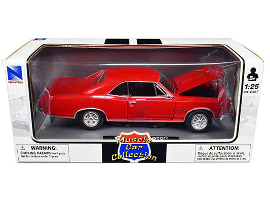 1966 Pontiac GTO Red "Muscle Car Collection" 1/25 Diecast Model Car by New Ray New Ray