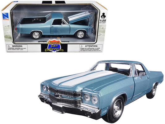 1970 Chevrolet El Camino SS Blue 1/25 Diecast Model Car by New Ray New Ray