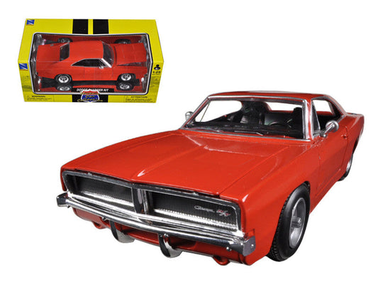 1969 Dodge Charger R/T Orange "Muscle Car Collection" 1/25 Diecast Model Car by New Ray New Ray