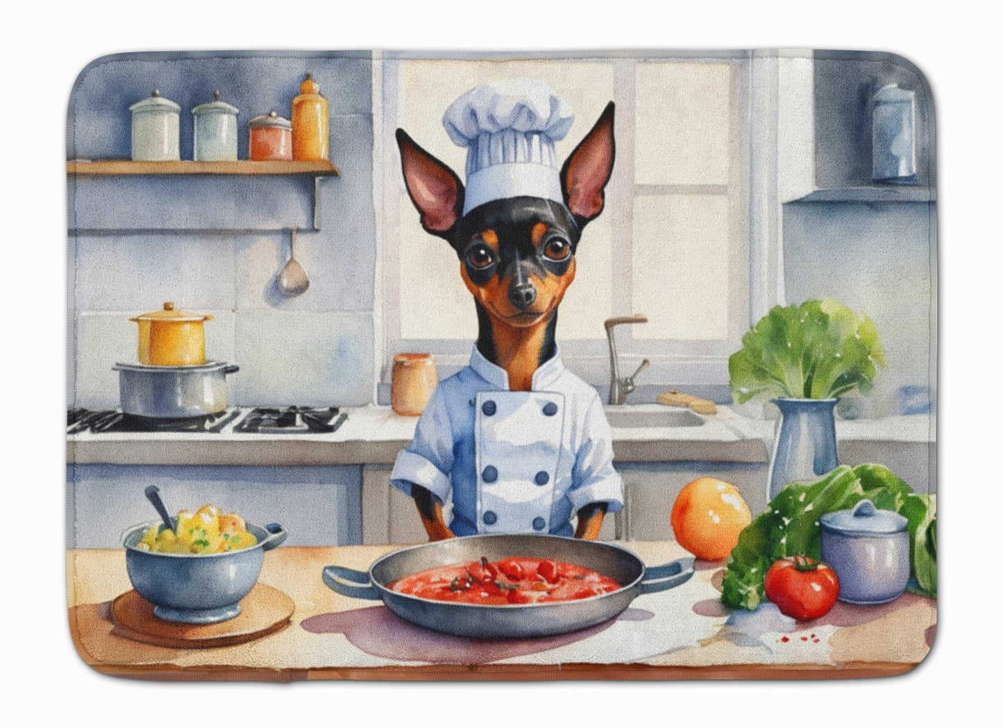 Miniature Pinscher The Chef Memory Foam Kitchen Mat LuxuryLifeWay Online Store