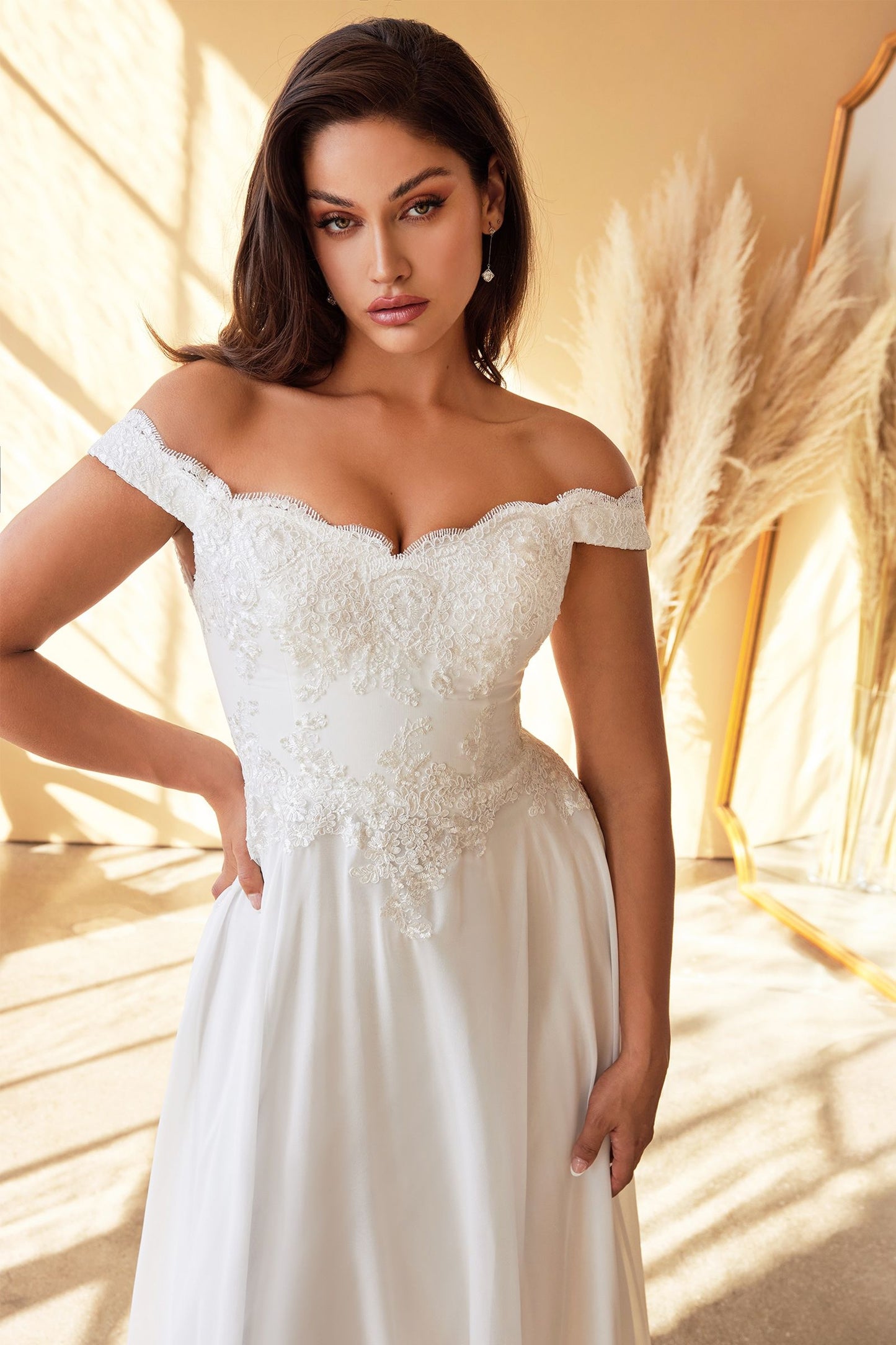Lacelet Off The Shoulder Bridal Gown Tux-USA