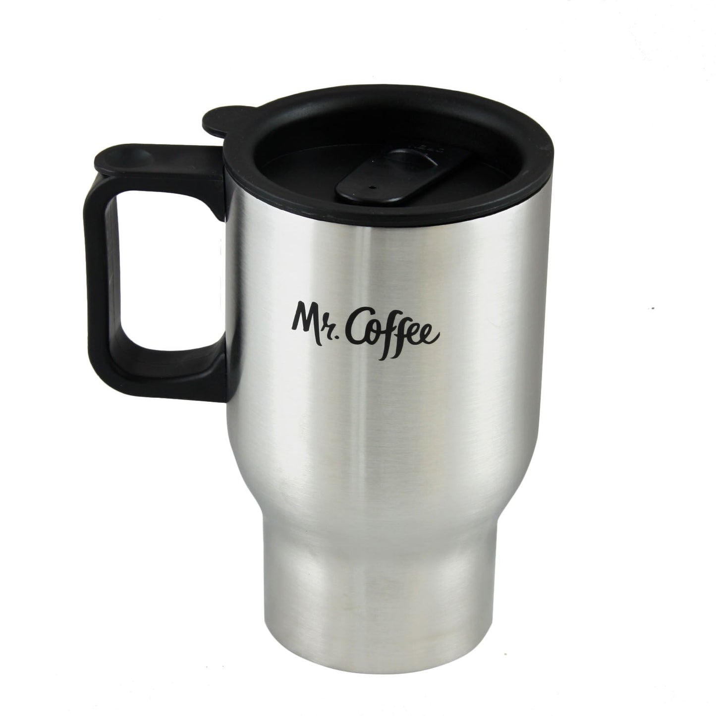 Mr. Coffee Expressway 13.5 Ounce Stainless Steel Thermal Travel Mug Cup with Lid W2B