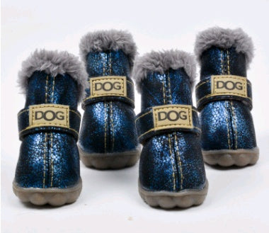 Dog Thick Snow Boots Keep Warm Teddy Autumn And Winter VIP Shoes LadyShow.Store