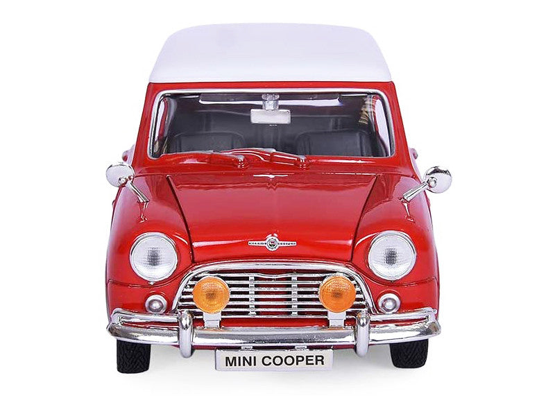 1961-1967 Morris Mini Cooper Red with White Top "Timeless Legends" 1/18 Diecast Model Car by Motormax Motormax