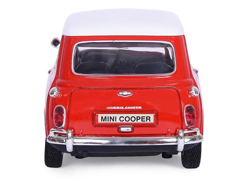 1961-1967 Morris Mini Cooper Red with White Top "Timeless Legends" 1/18 Diecast Model Car by Motormax Motormax