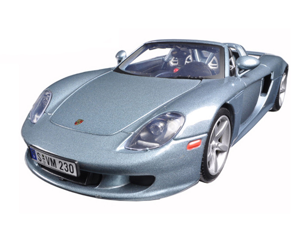 Porsche Carrera GT Silver with Black Interior 1/18 Diecast Model Car by Motormax Motormax