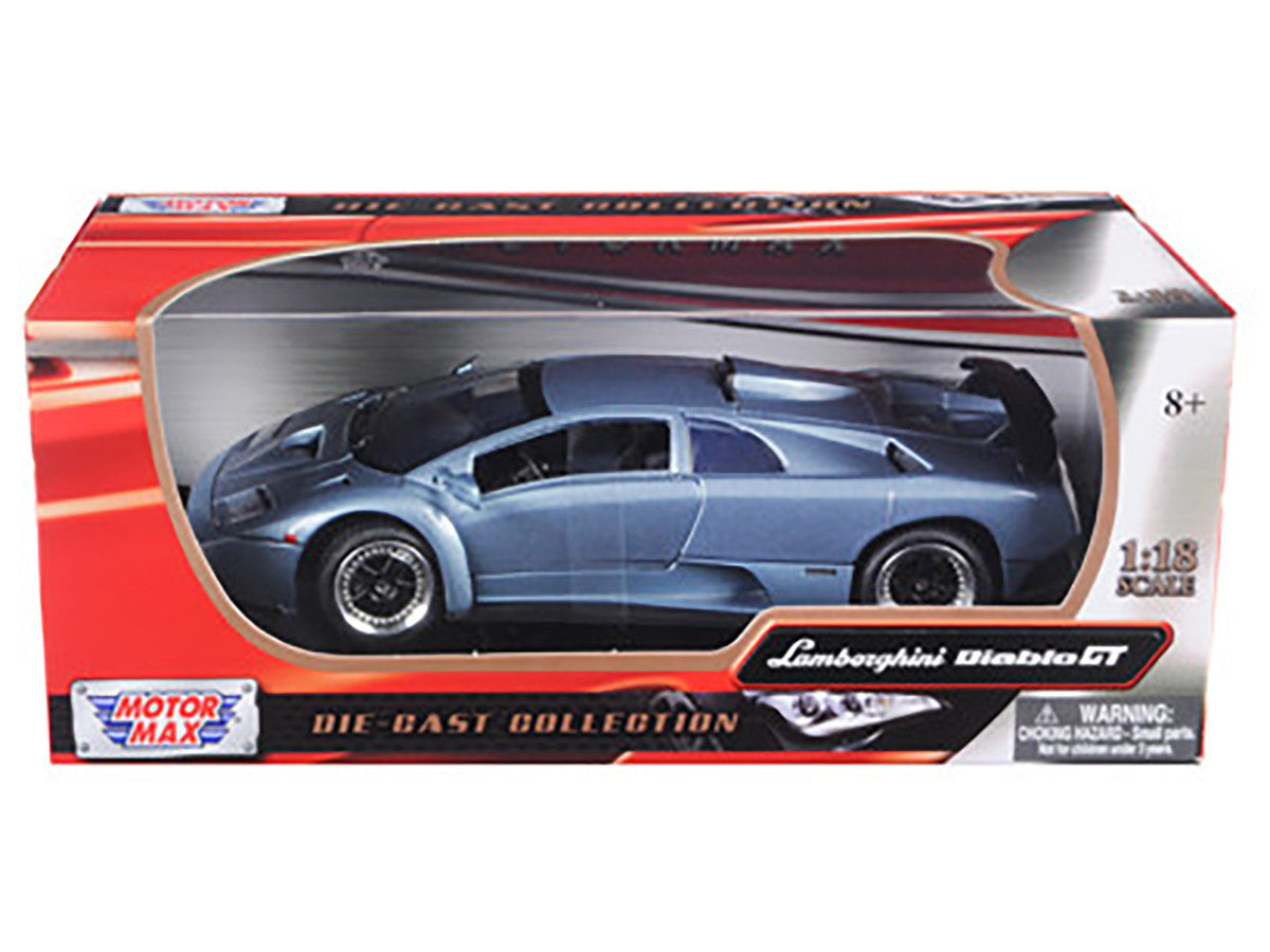 Lamborghini Diablo GT Silver 1/18 Diecast Model Car by Motormax Motormax