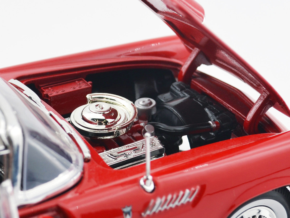 1956 Ford Thunderbird Hardtop Red with White Top "American Classics" 1/18 Diecast Model Car by Motormax Motormax