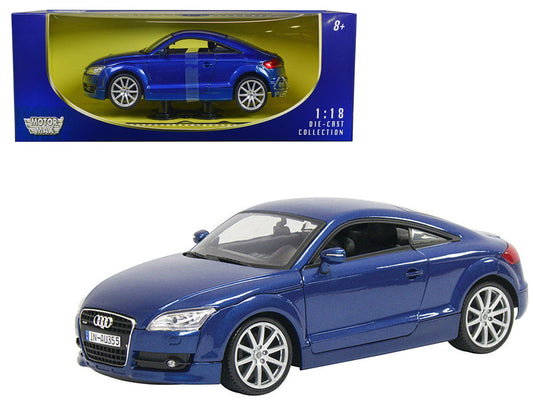 2007 Audi TT Blue 1/18 Diecast Car Model by Motormax Motormax