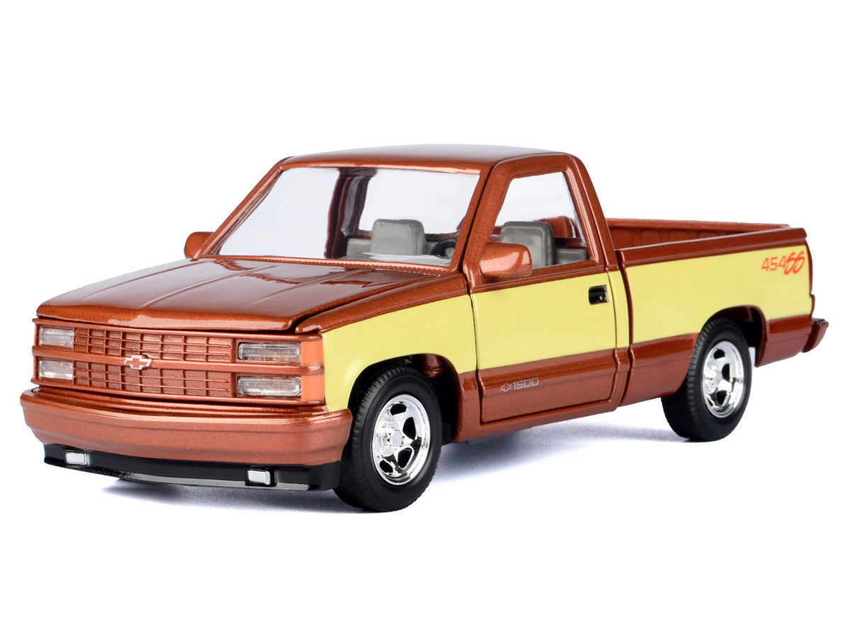 1992 Chevrolet 454 SS Pickup Truck Copper Metallic with Beige Sides "American Classics" Series 1/24 Diecast Model Car by Motormax Motormax