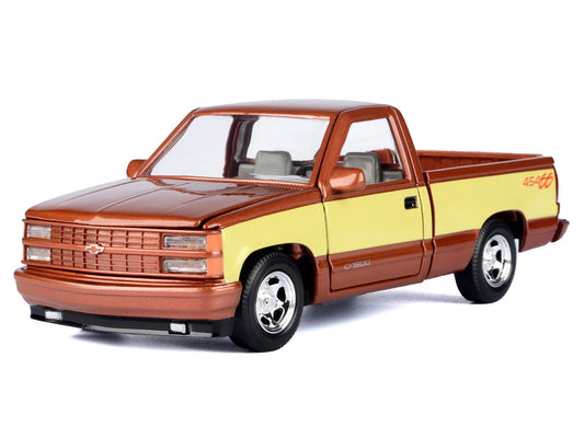1992 Chevrolet 454 SS Pickup Truck Copper Metallic with Beige Sides "American Classics" Series 1/24 Diecast Model Car by Motormax Motormax