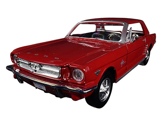1964 1/2 Ford Mustang Red 1/24 Diecast Model Car by Motormax Motormax