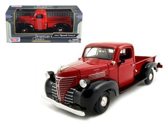 1941 Plymouth Pickup Red 1/24 Diecast Model Car by Motormax Motormax