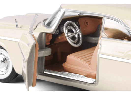 1955 Chrysler C300 Cream "Timeless Legends" Series 1/24 Diecast Model Car by Motormax Motormax