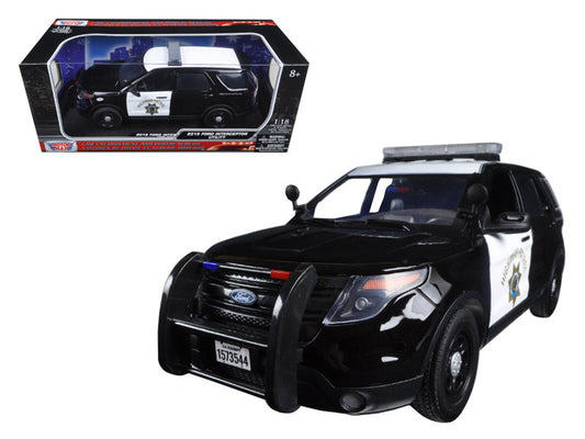 2015 Ford PI Utility Interceptor CHP California Highway Patrol 1/18 Diecast Model Car by Motormax-0