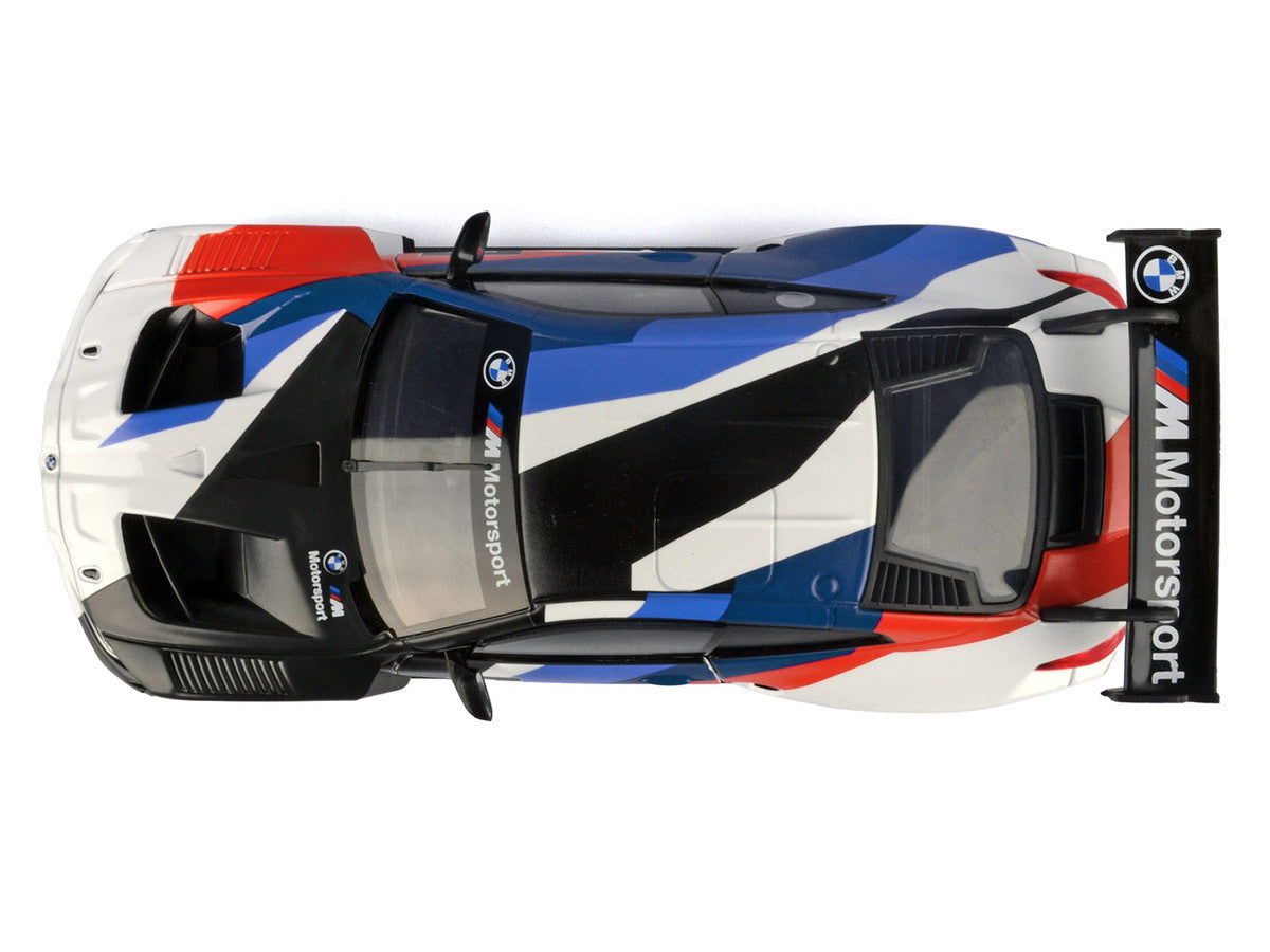 BMW M4 GT3 #1 White with Black Blue and Red Graphics "GT Racing" Series 1/24 Diecast Model Car by Motormax Motormax