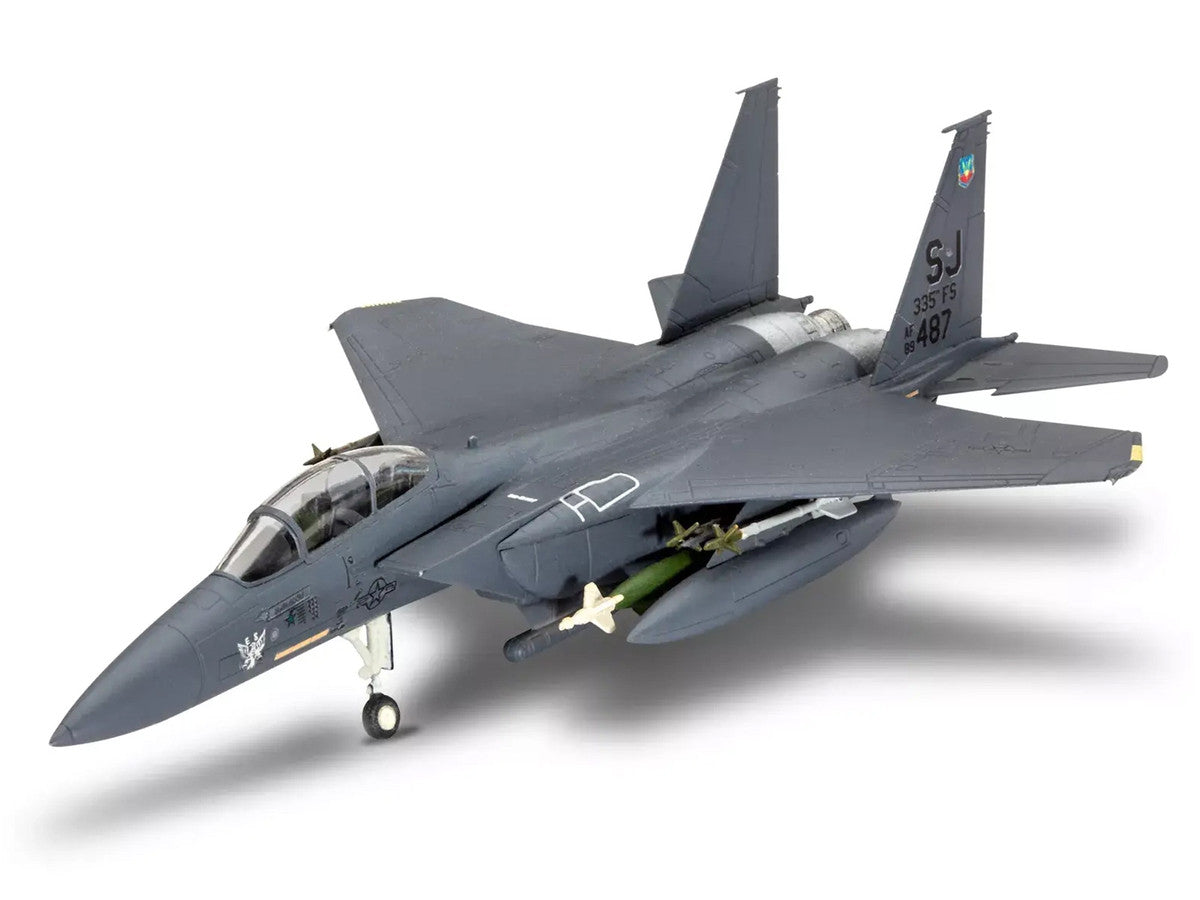 Level 4 Model Kit F-15E Strike Eagle Aircraft All-Included Kit 1/72 Scale Model by Revell Revell