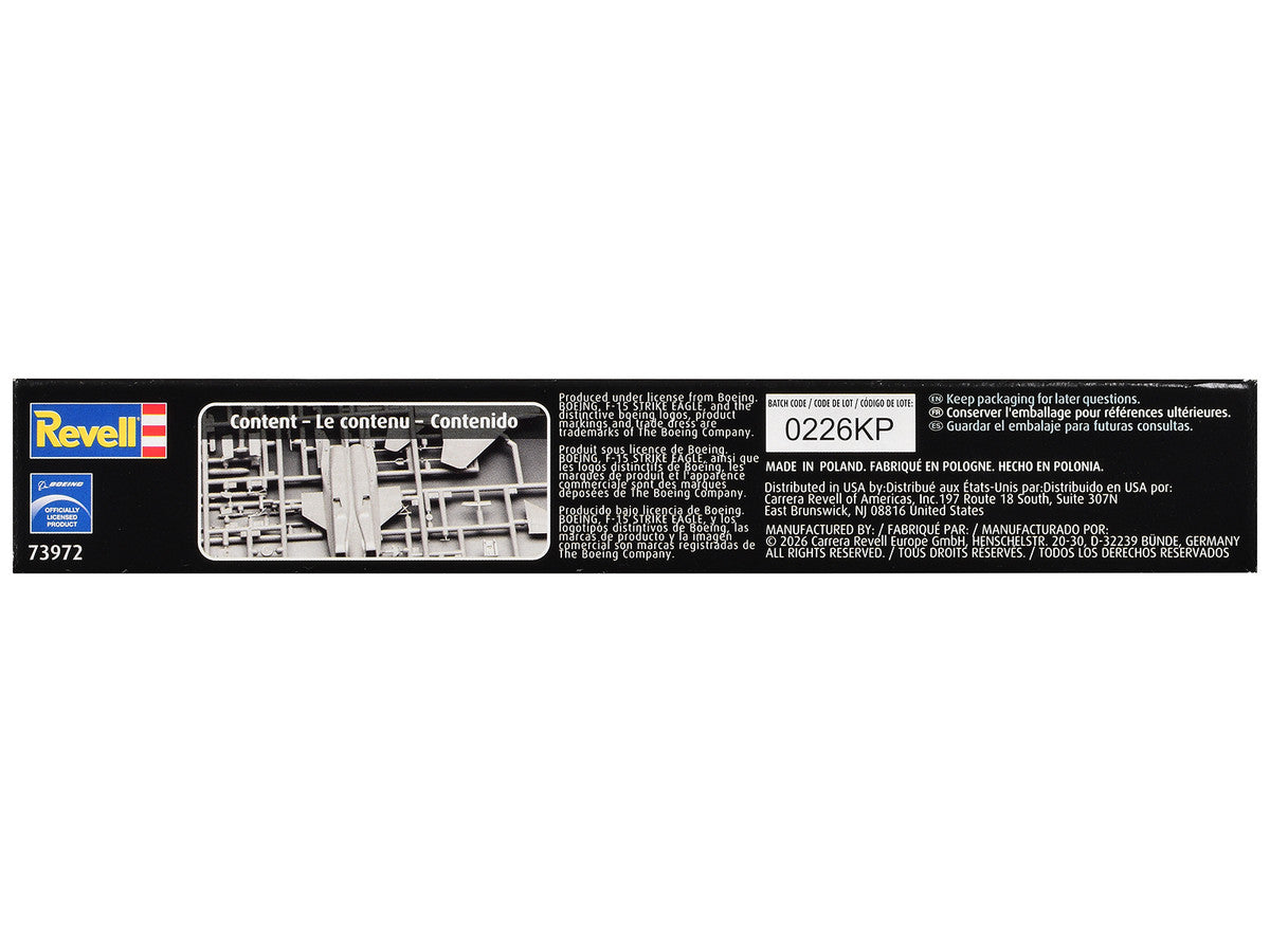 Level 4 Model Kit F-15E Strike Eagle Aircraft All-Included Kit 1/72 Scale Model by Revell Revell