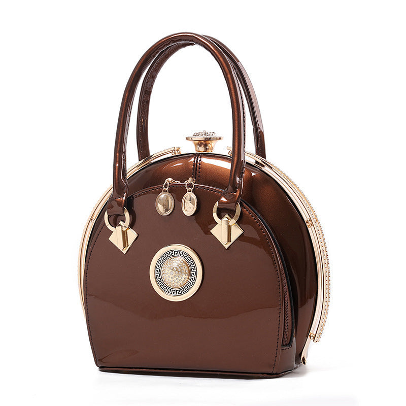 Bright leather high-end handbags noble fashion trend LadyShow.Store