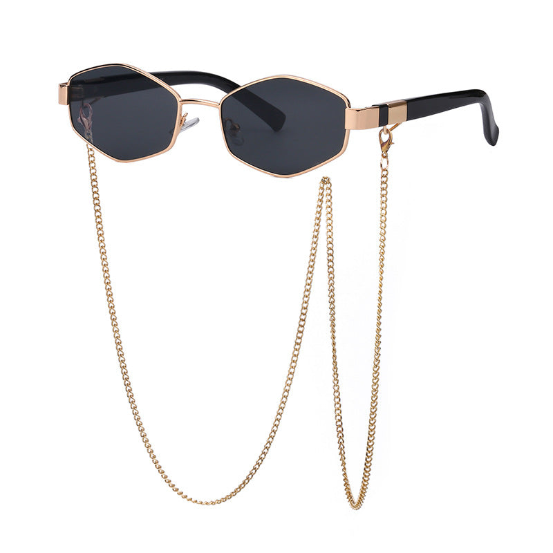 Women's Fashion Personality Chain Korean Style Sunglasses LadyShow.Store