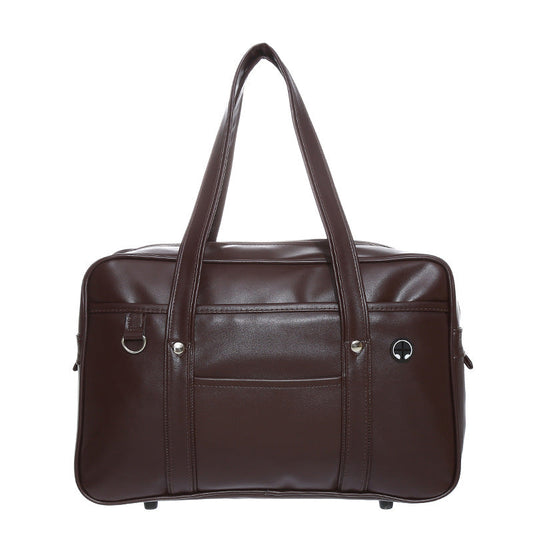 PU Uniform Bag, JK Large Handbag, School Bag With A Campus-supplied Feel, Japanese-style Female High School Student Bag, Unisex Shoulder Briefcase CJD