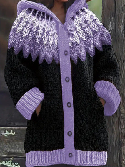 New Animal 3D Printed Casual Hooded Cloak Jacket Accent Plus